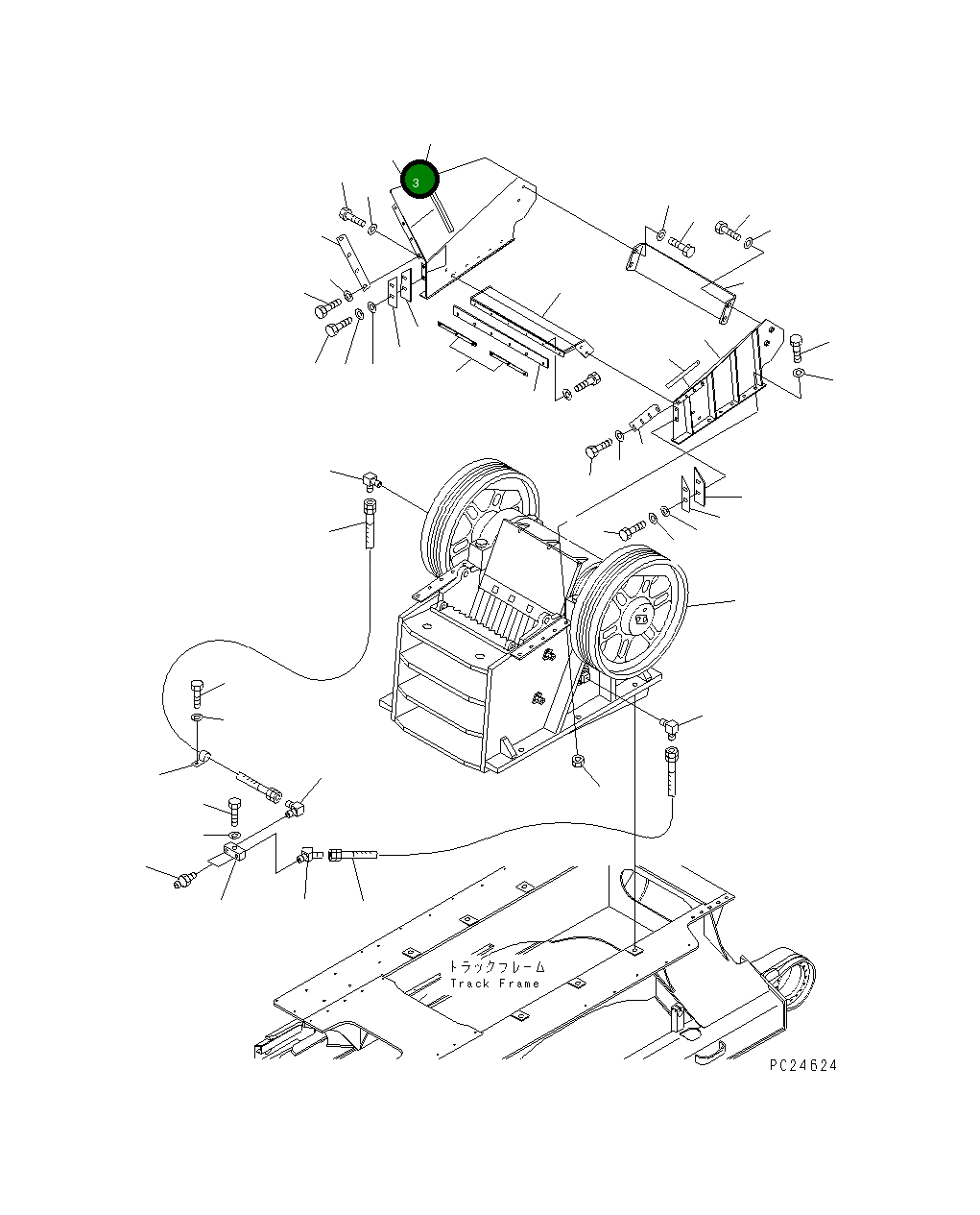 Защитный кожух 8232-70-1522 Komatsu