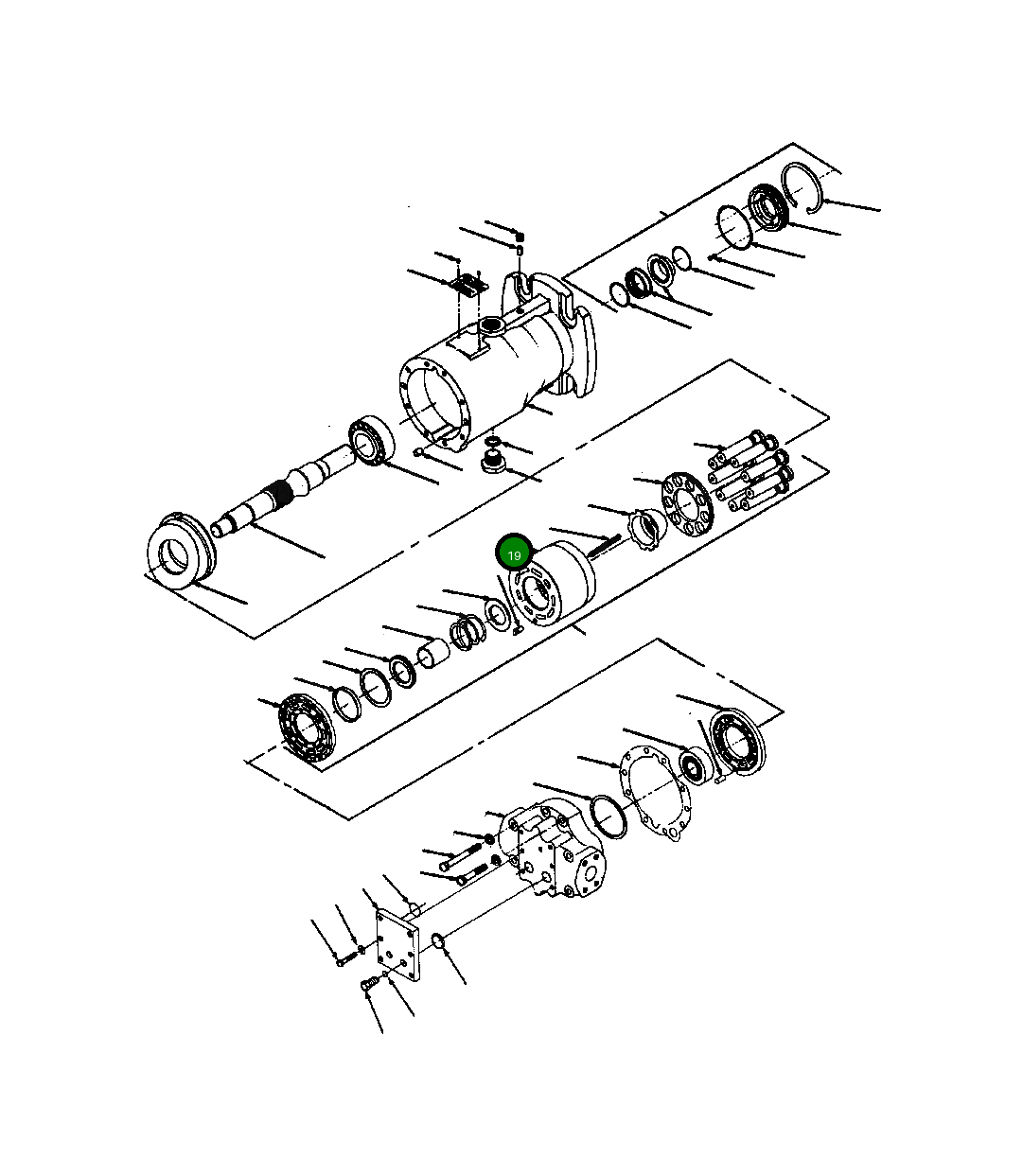 Блок цилиндра 126 513 Komatsu