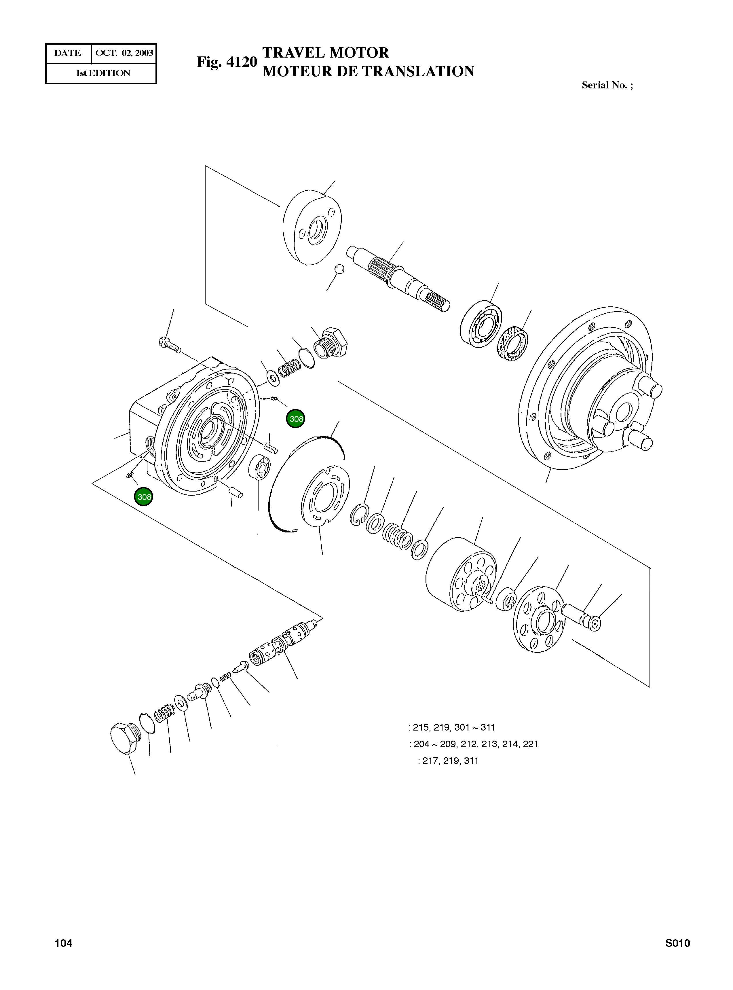 Дроссель 2.181-00349 Komatsu