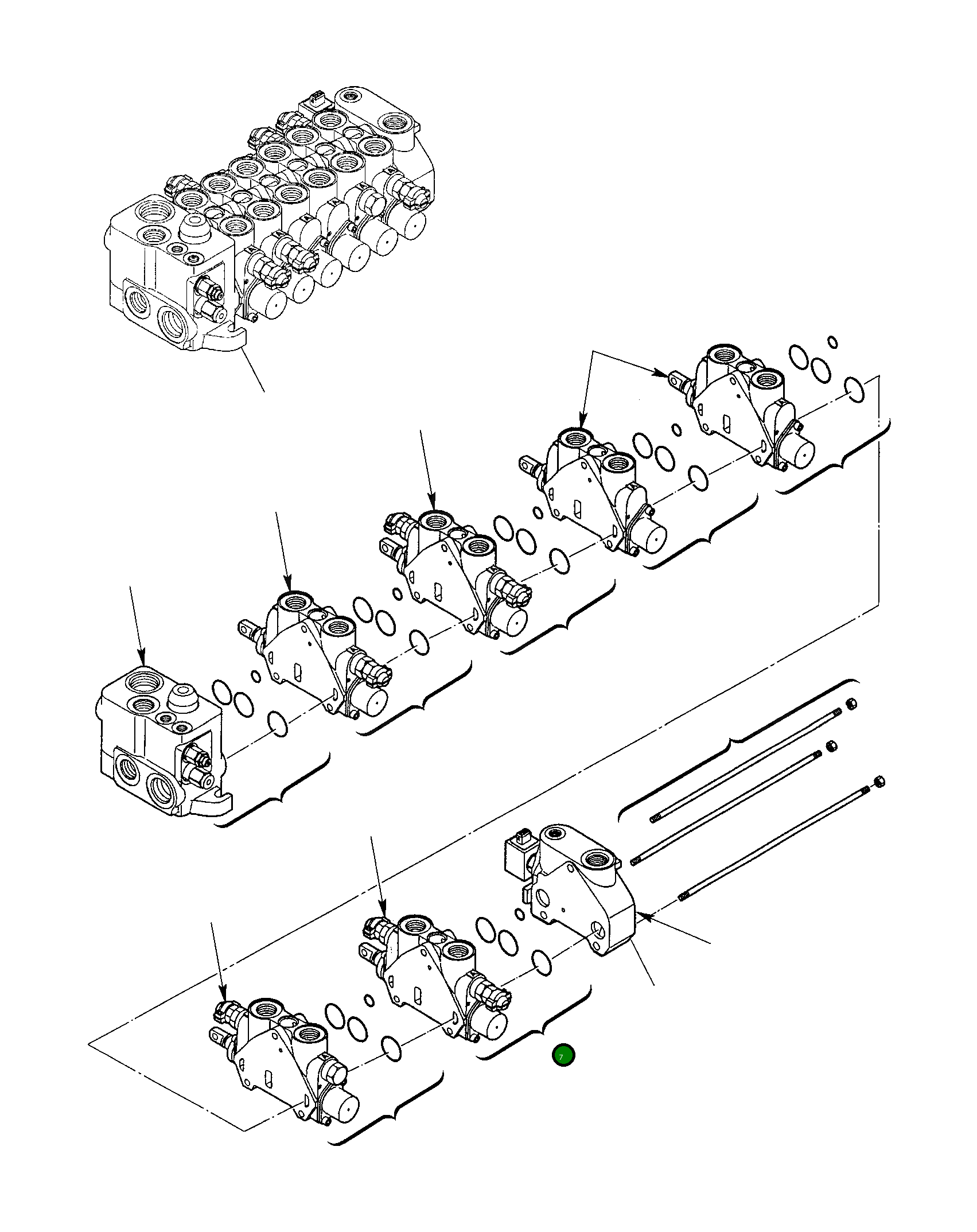 Блок управления рукоятью, в сборе 844200473 Komatsu