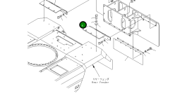 Защитный кожух 21J-47-13140 Komatsu