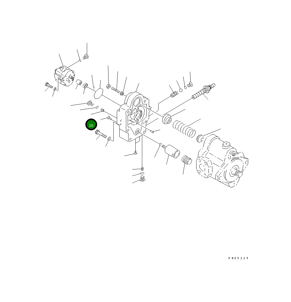 Дроссель FUHL69108 Komatsu