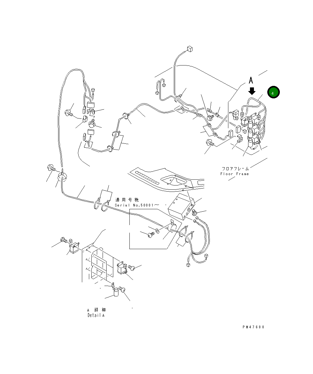 Жгут проводов 421-07-21320 Komatsu