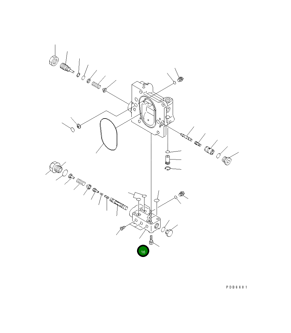 Блок 708-1L-25130 Komatsu