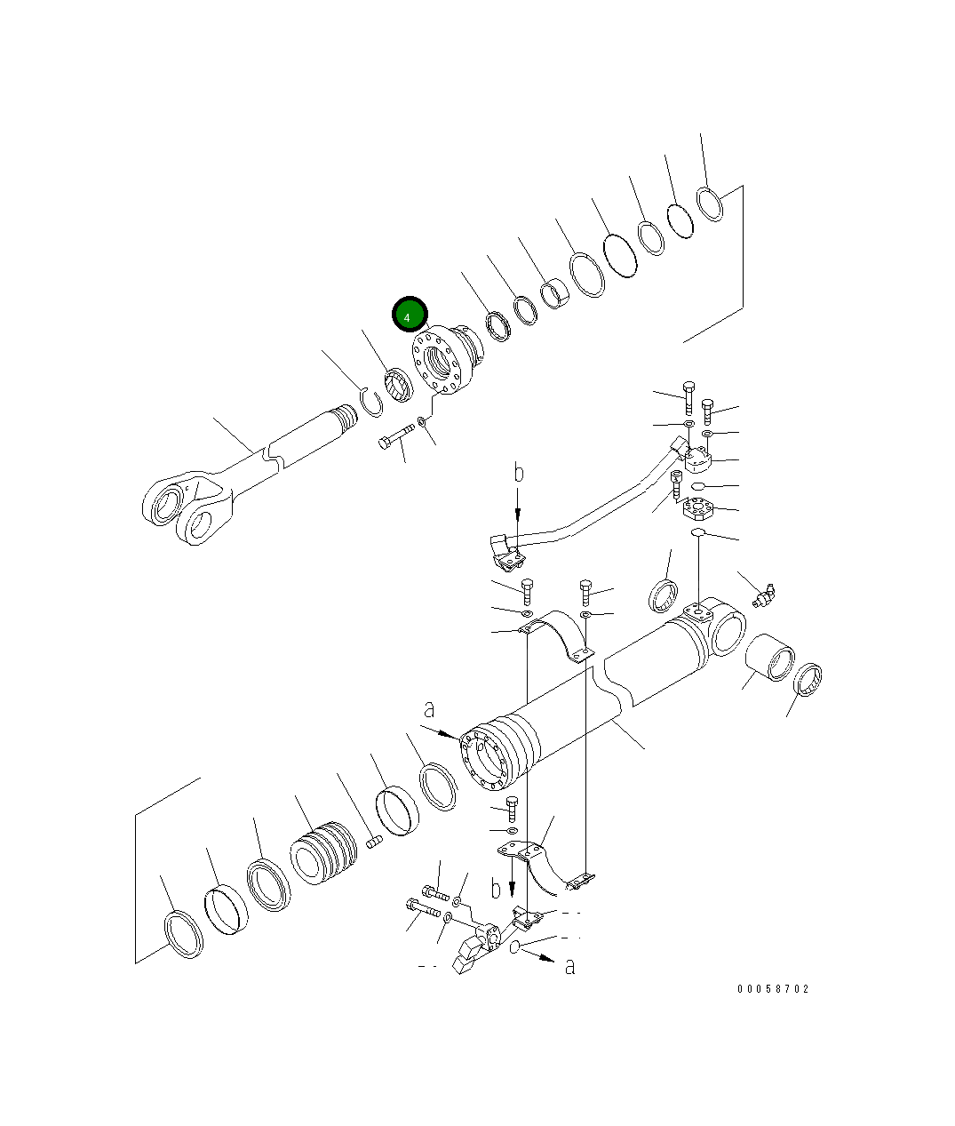 Головка 707-27-13550 Komatsu