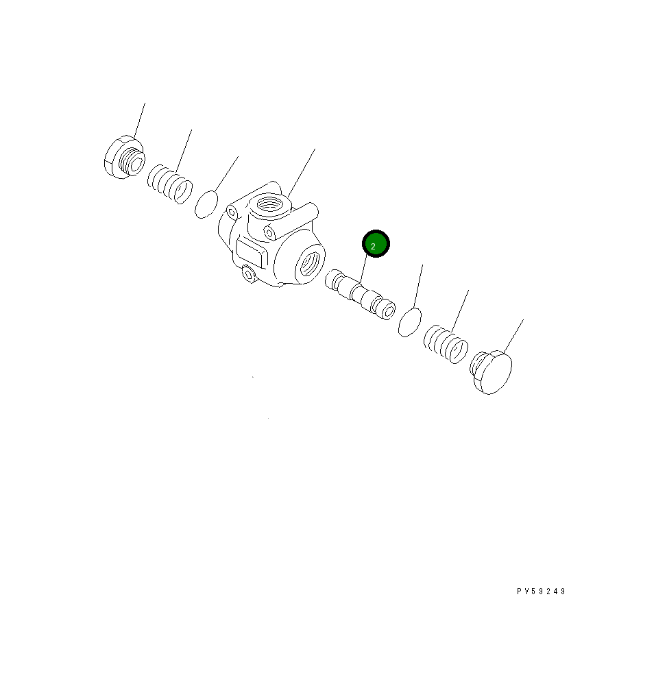 Золотник 23A-60-13120 Komatsu