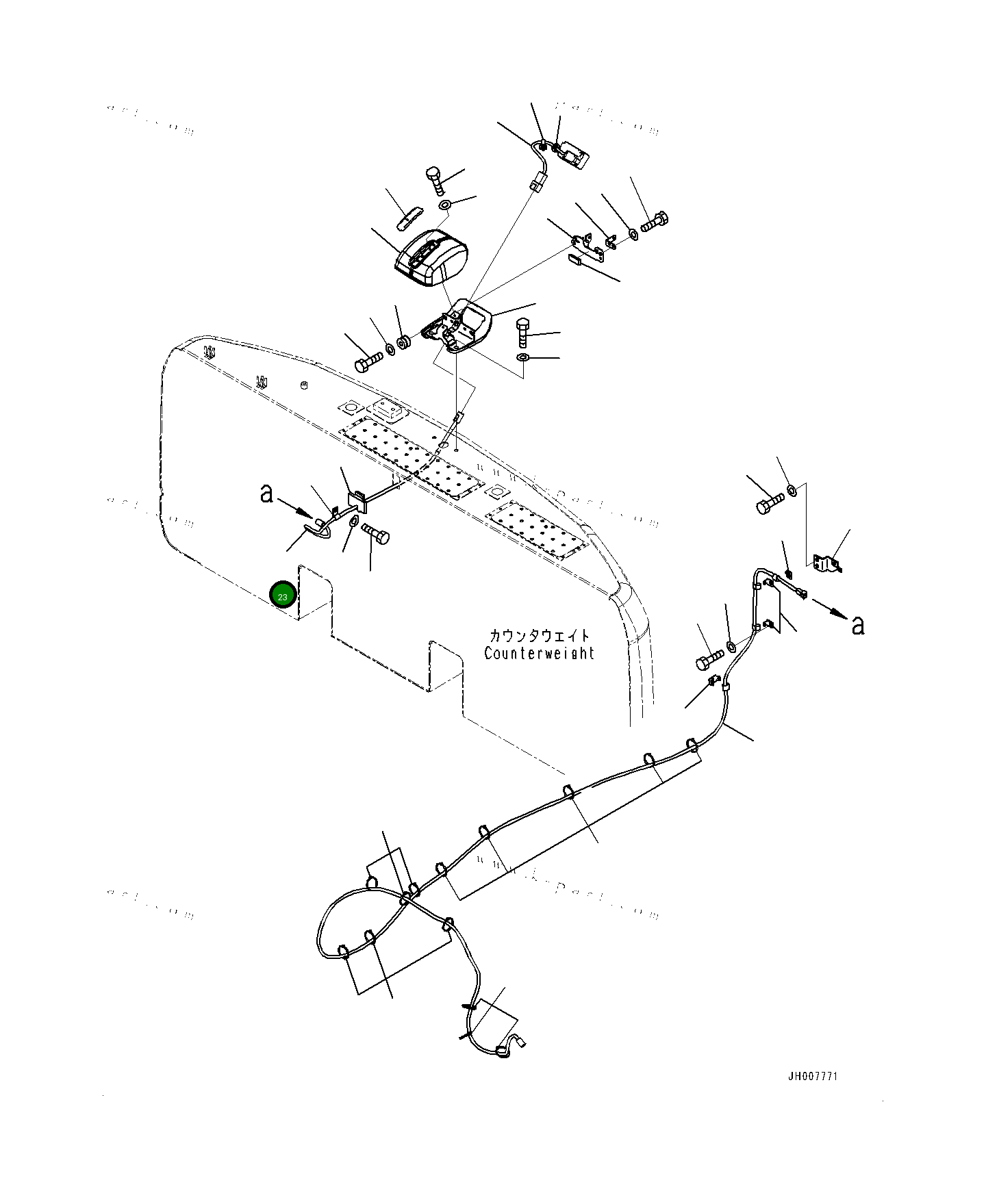 Кабель 20Y0642610 Komatsu