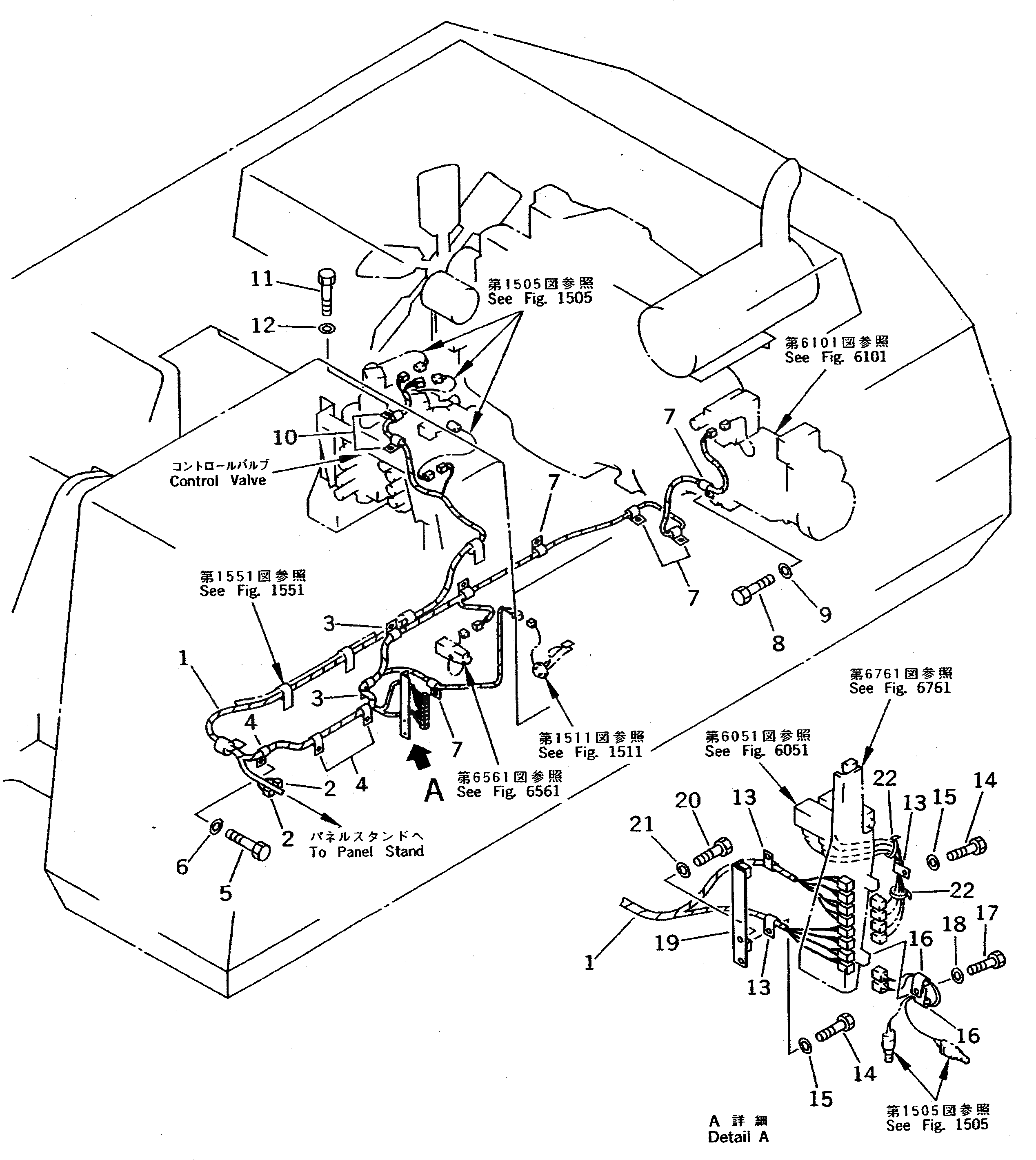 Жгут проводов 208-06-51282 Komatsu