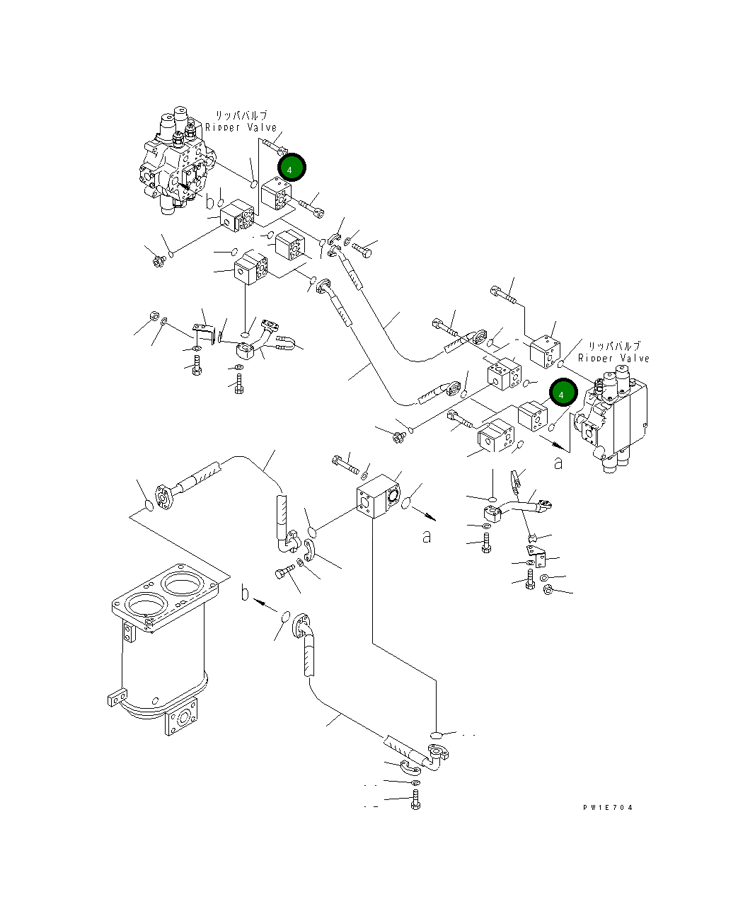 Блок 19M-61-36120 Komatsu