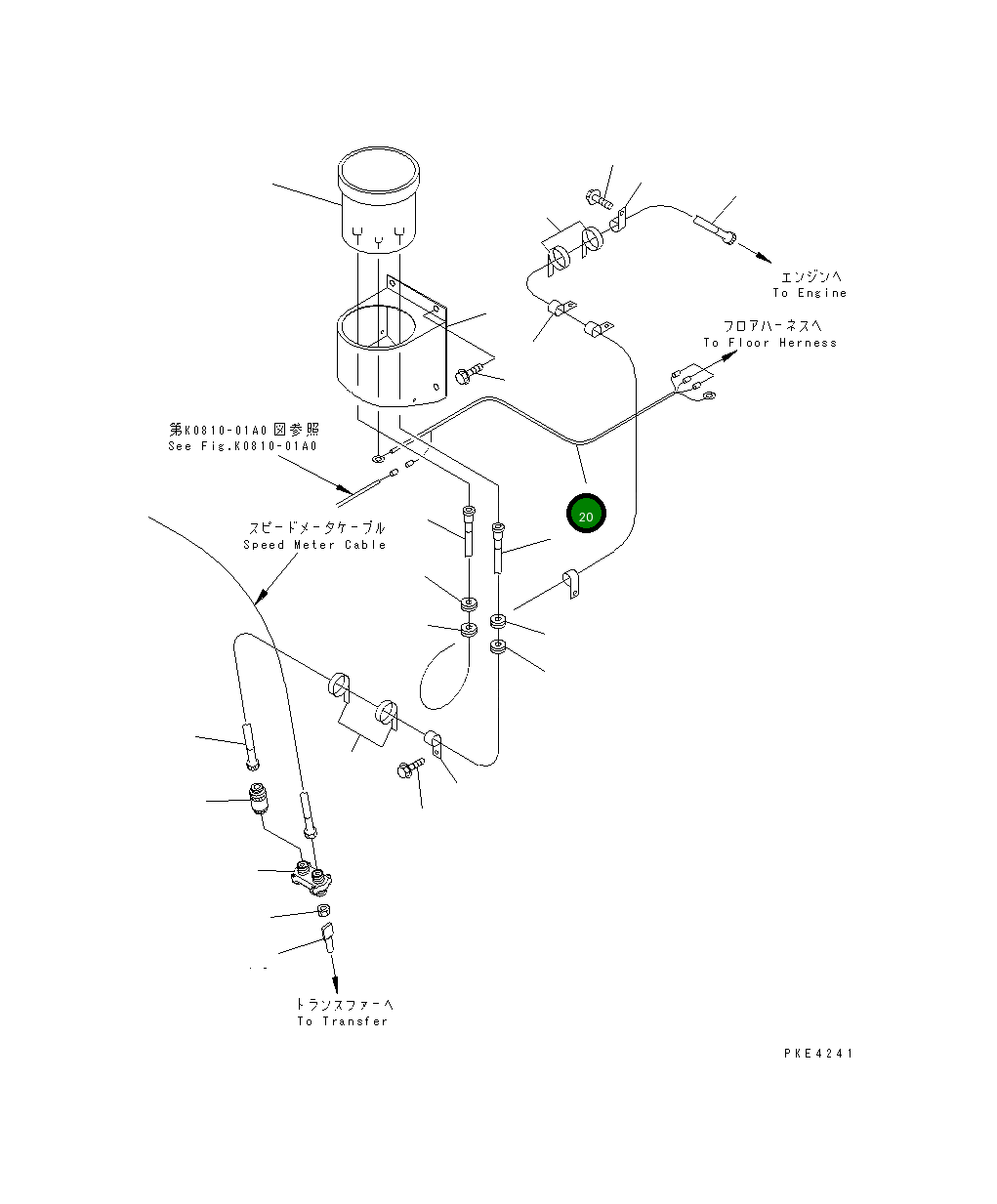 Жгут проводов 416-T35-2121 Komatsu