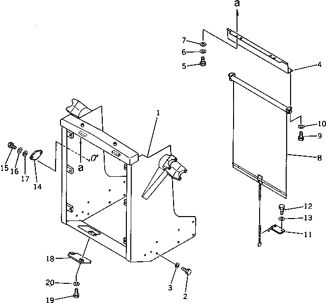 Защитный кожух 130-A55-1310 Komatsu