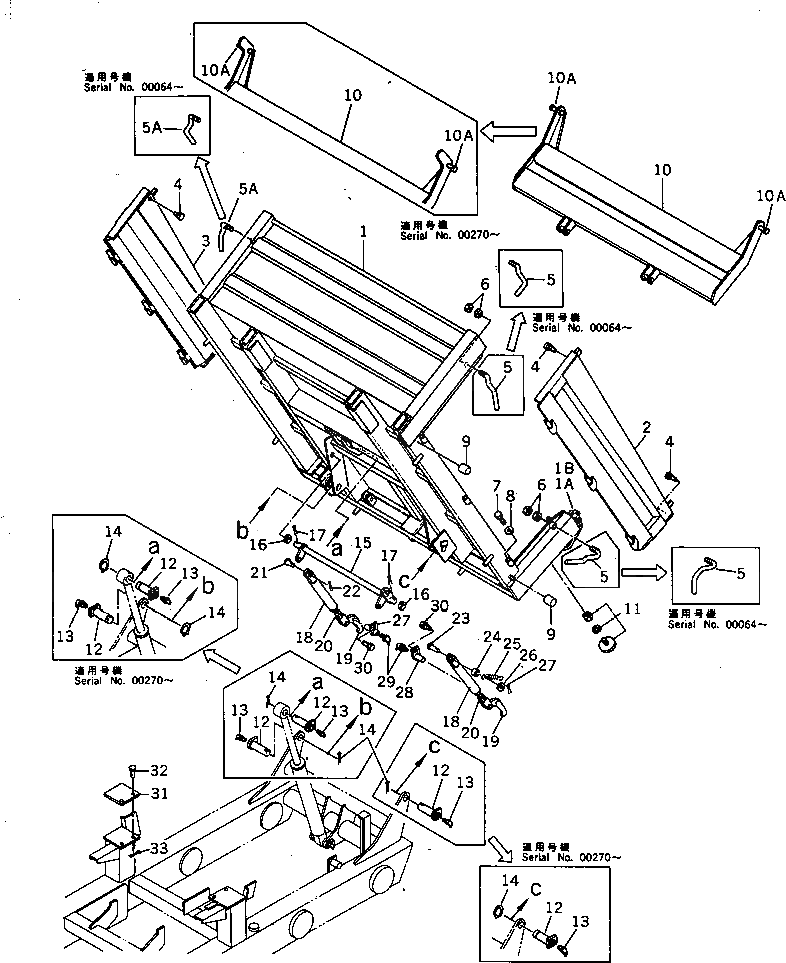 Боковая панель, левая YM172738-96101 Komatsu