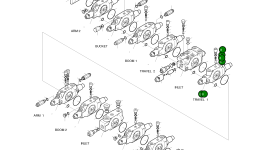 Блок в сборе – ход 1 4-01-96401 Komatsu