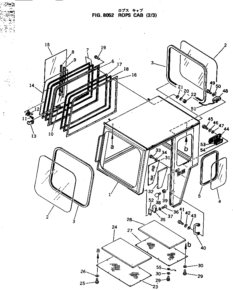 Стекло 283-90-19140 Komatsu