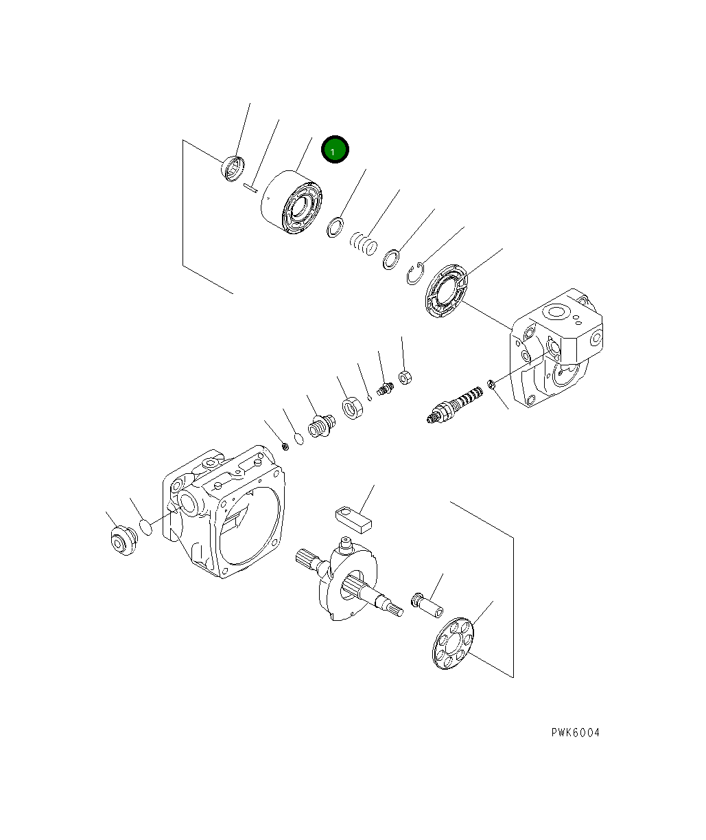 Блок цилиндра 708-1T-13110 Komatsu