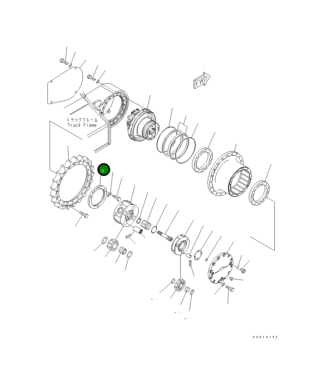 Замок 20Y-27-22261 Komatsu