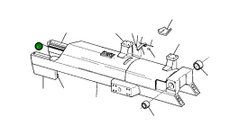 Вертикальная направляющая переднего направляющего колеса 740 203 C91 Komatsu