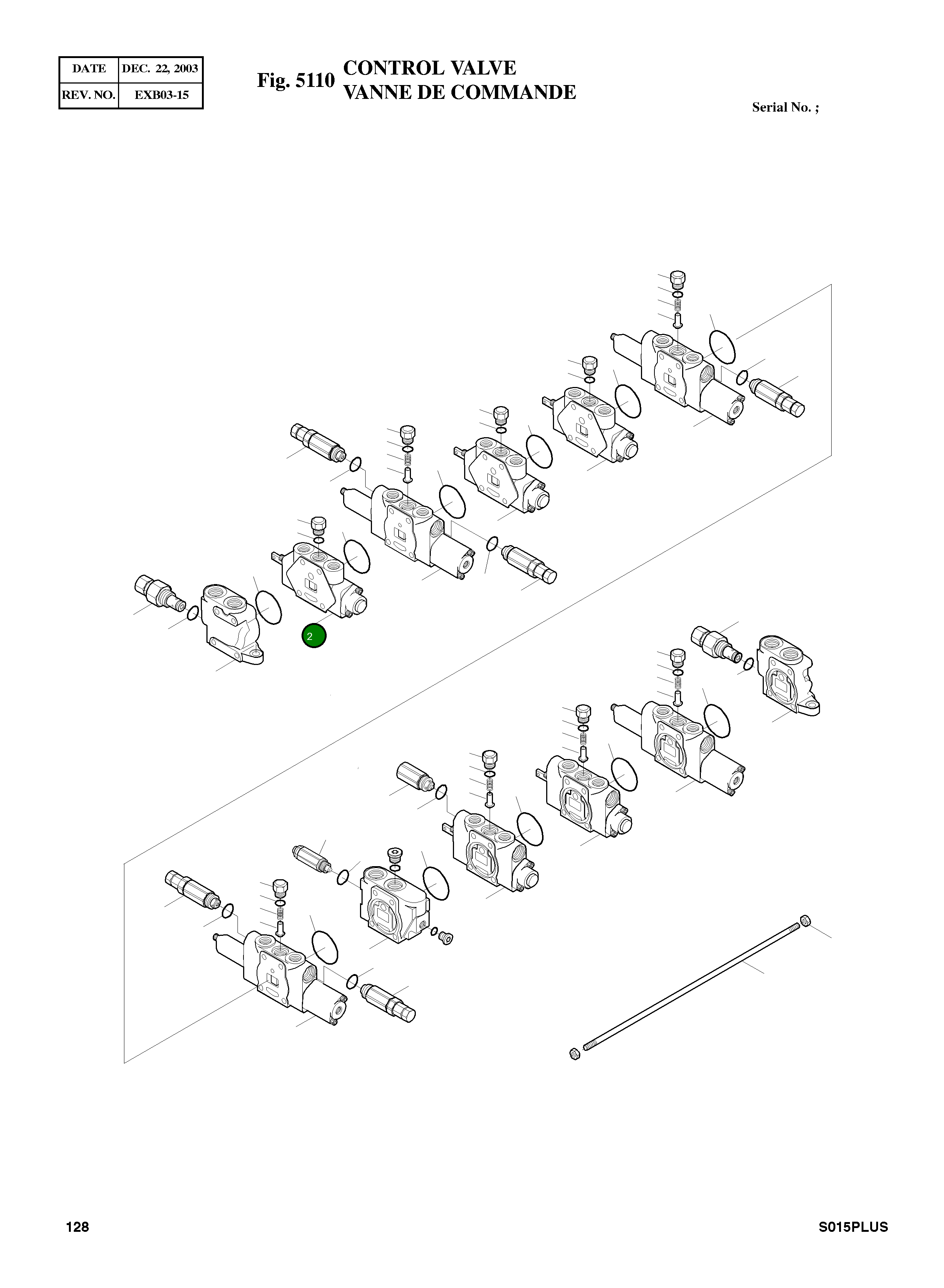 Блок в сборе, ход (левый) 4-01-5087601 Komatsu
