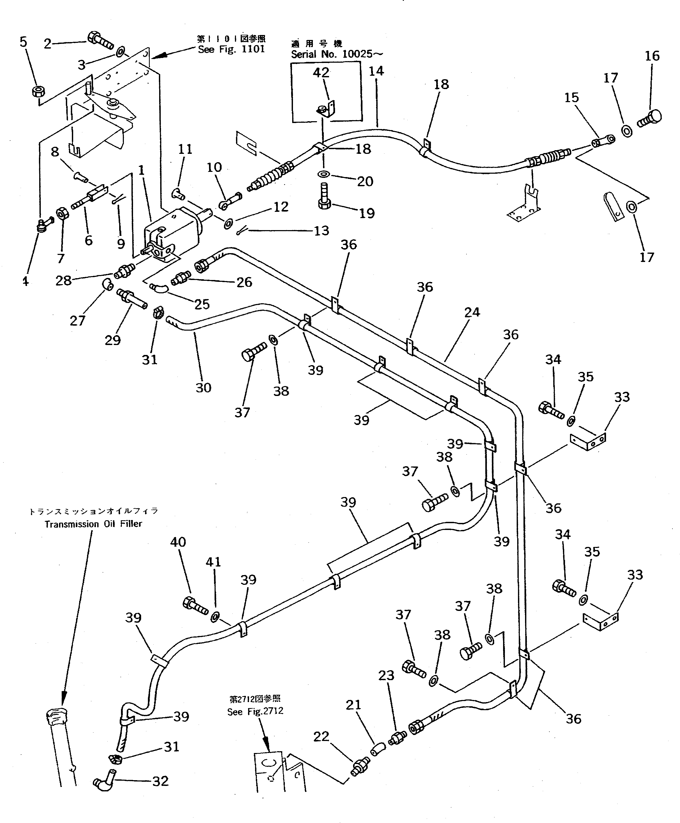 Кабель 427-43-11230 Komatsu