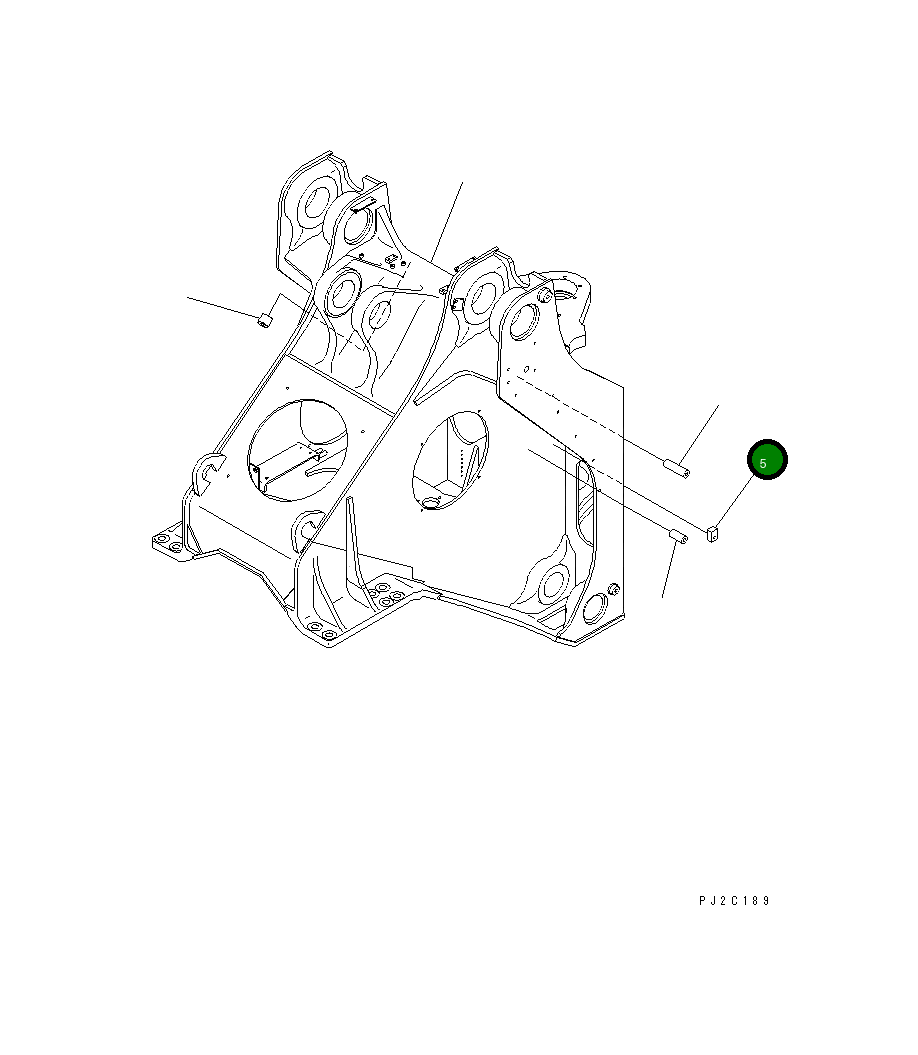 Блок (сварной) 426-54-15690 Komatsu