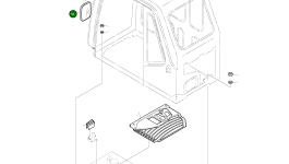 Зеркало 903-00052 Komatsu