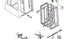 Дверь 4916666M91 Komatsu