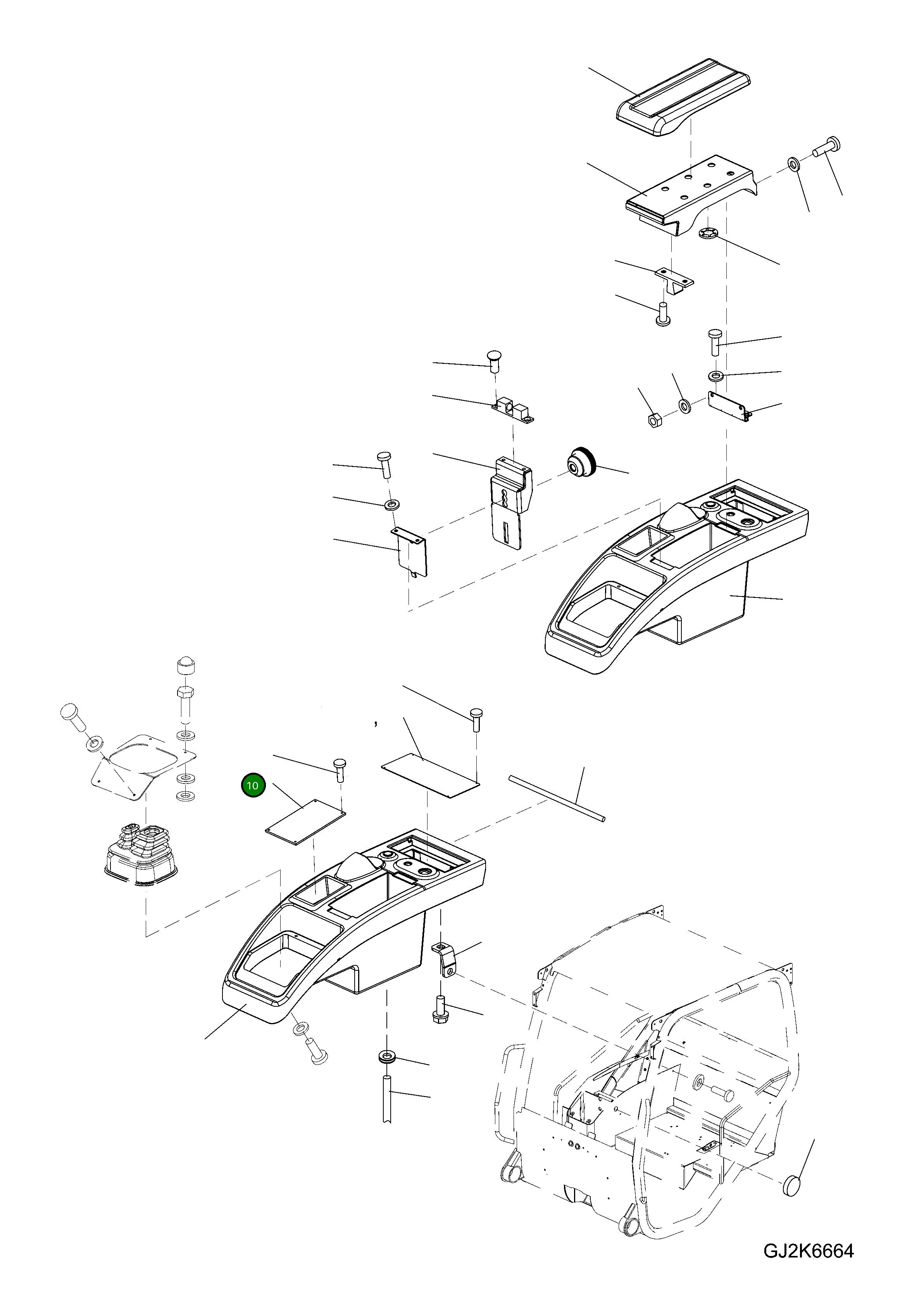 Глухая деталь 42U-56-21530 Komatsu