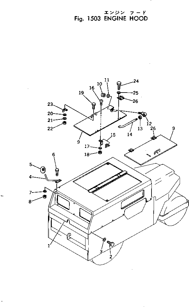 Капот 266-10-45102 Komatsu