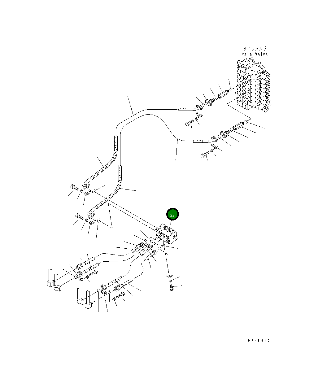Блок 21P-62-K3730 Komatsu