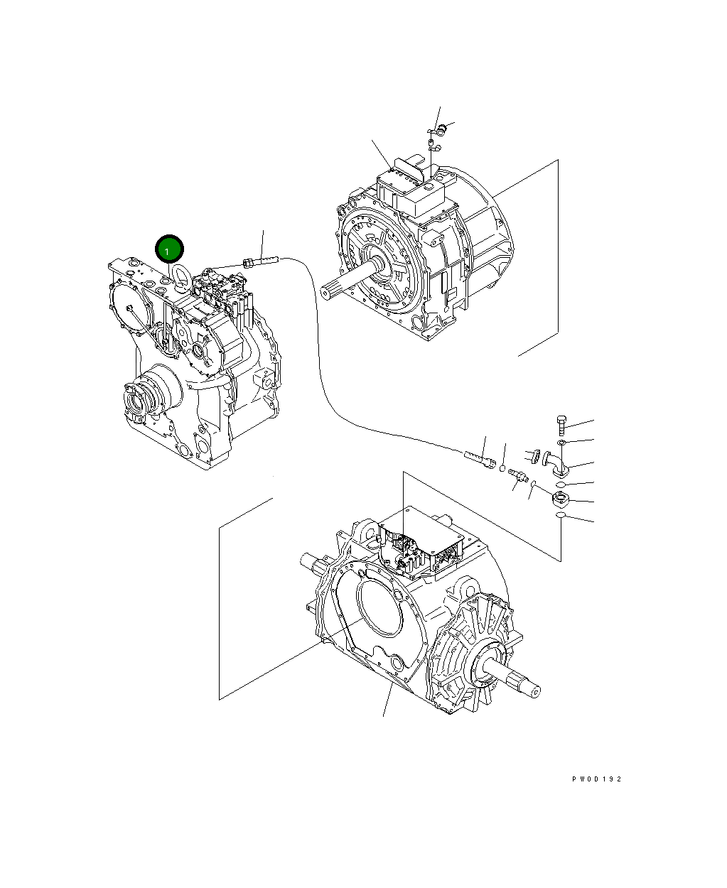Гидротрансформатор 195-13-71101 Komatsu