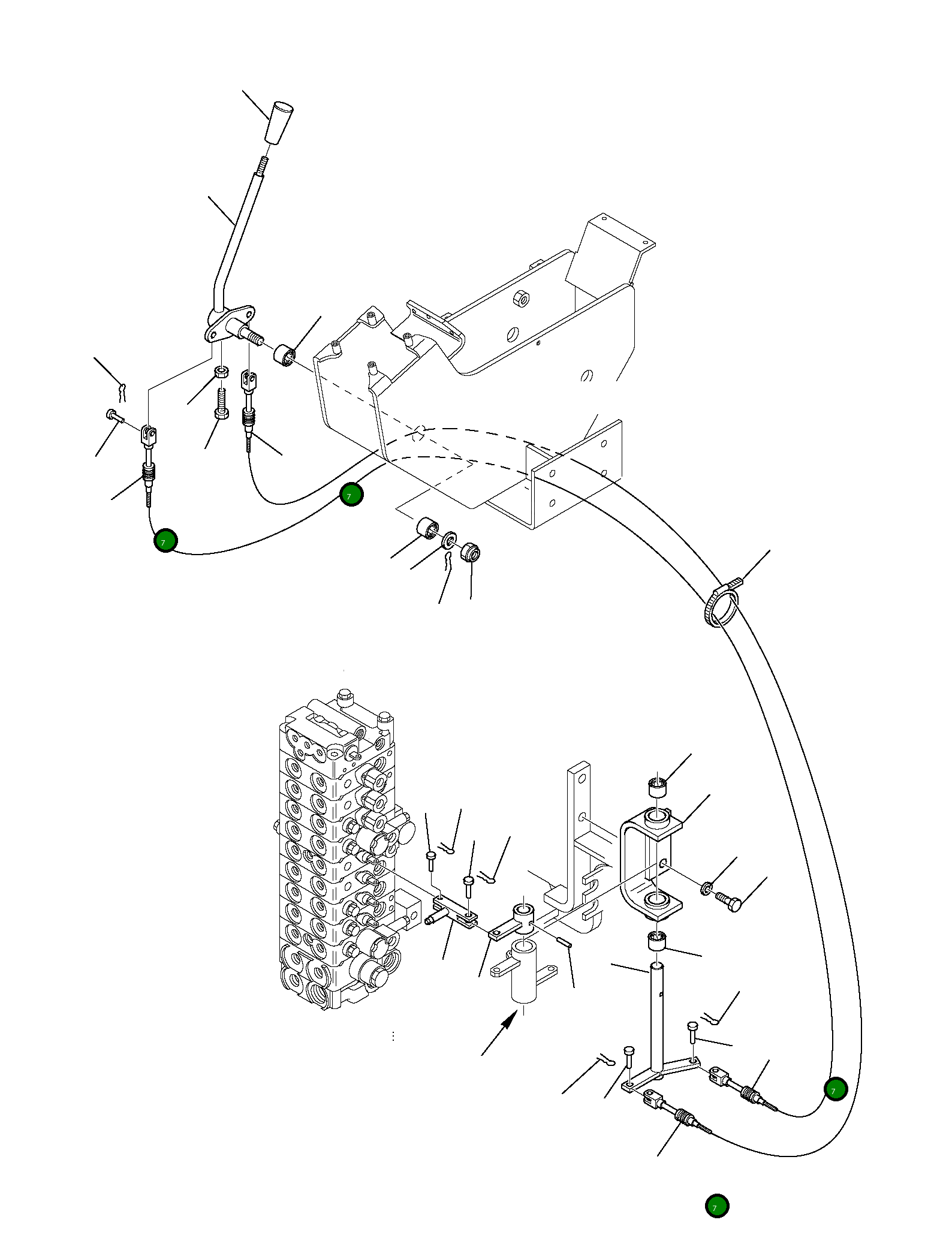 Кабель 3F1081054 Komatsu