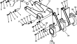 Группа балки 198-78-X1130 Komatsu