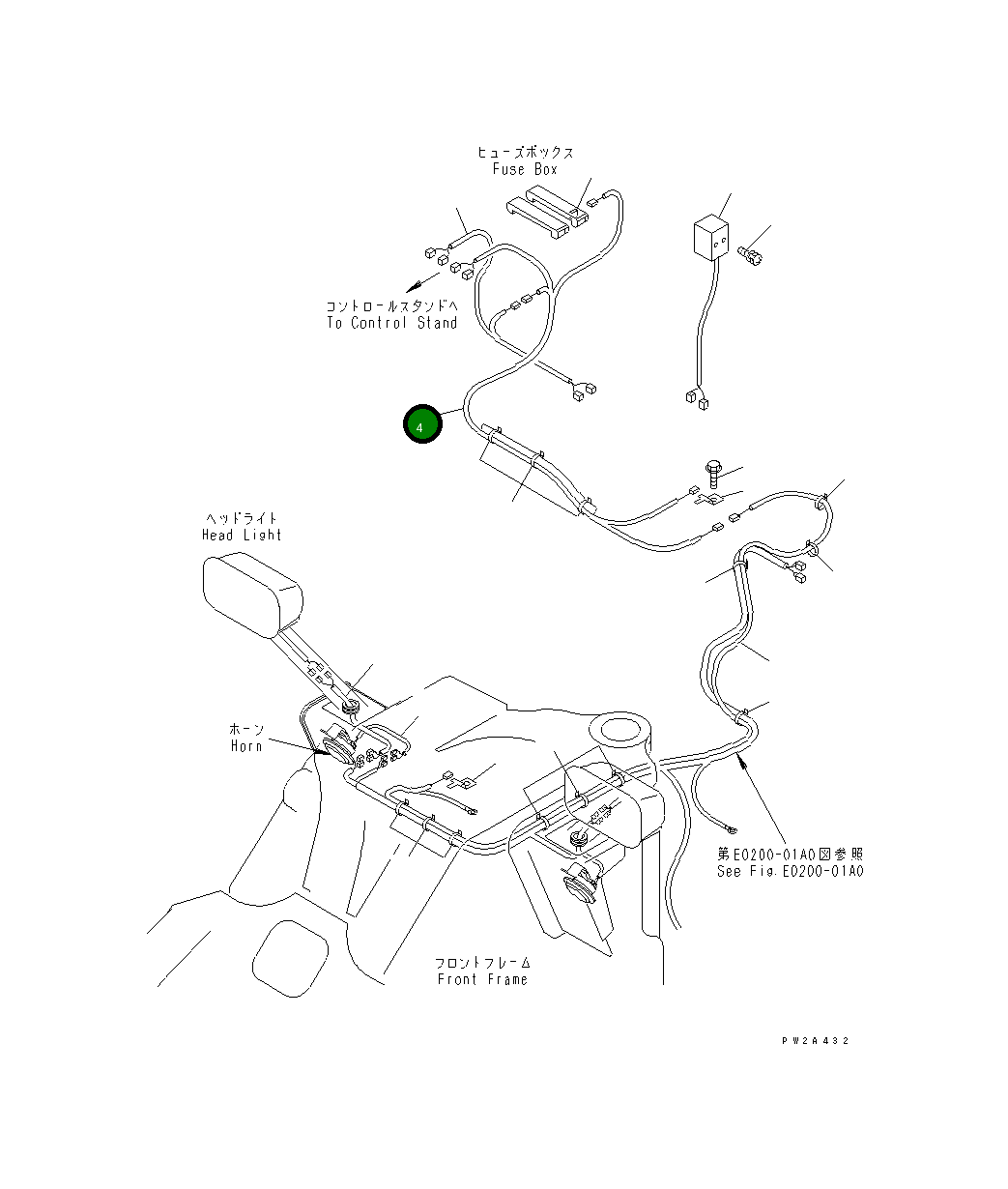 Жгут проводов 41D-06-21120 Komatsu