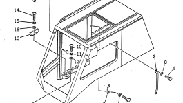 Кабина 22X-54-18510 Komatsu