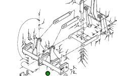Балка рыхлителя с болтом 1/4 дюйма (без задней навески) 1261 670 H91 Komatsu