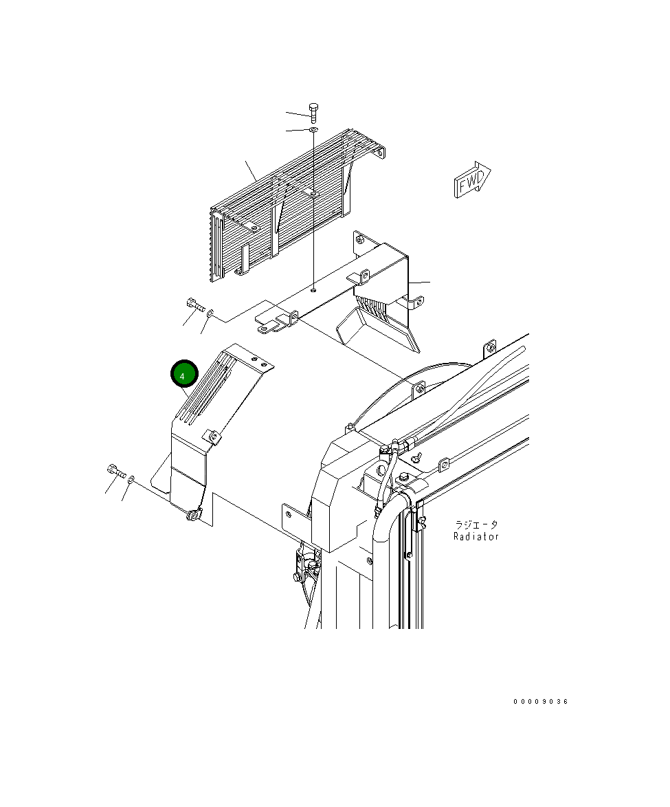 Защитный кожух 8240-03-1170 Komatsu