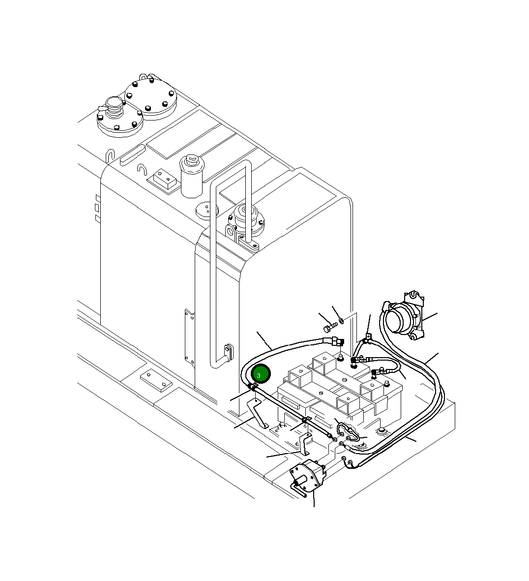 Жгут проводов 20Y-961-B770 Komatsu