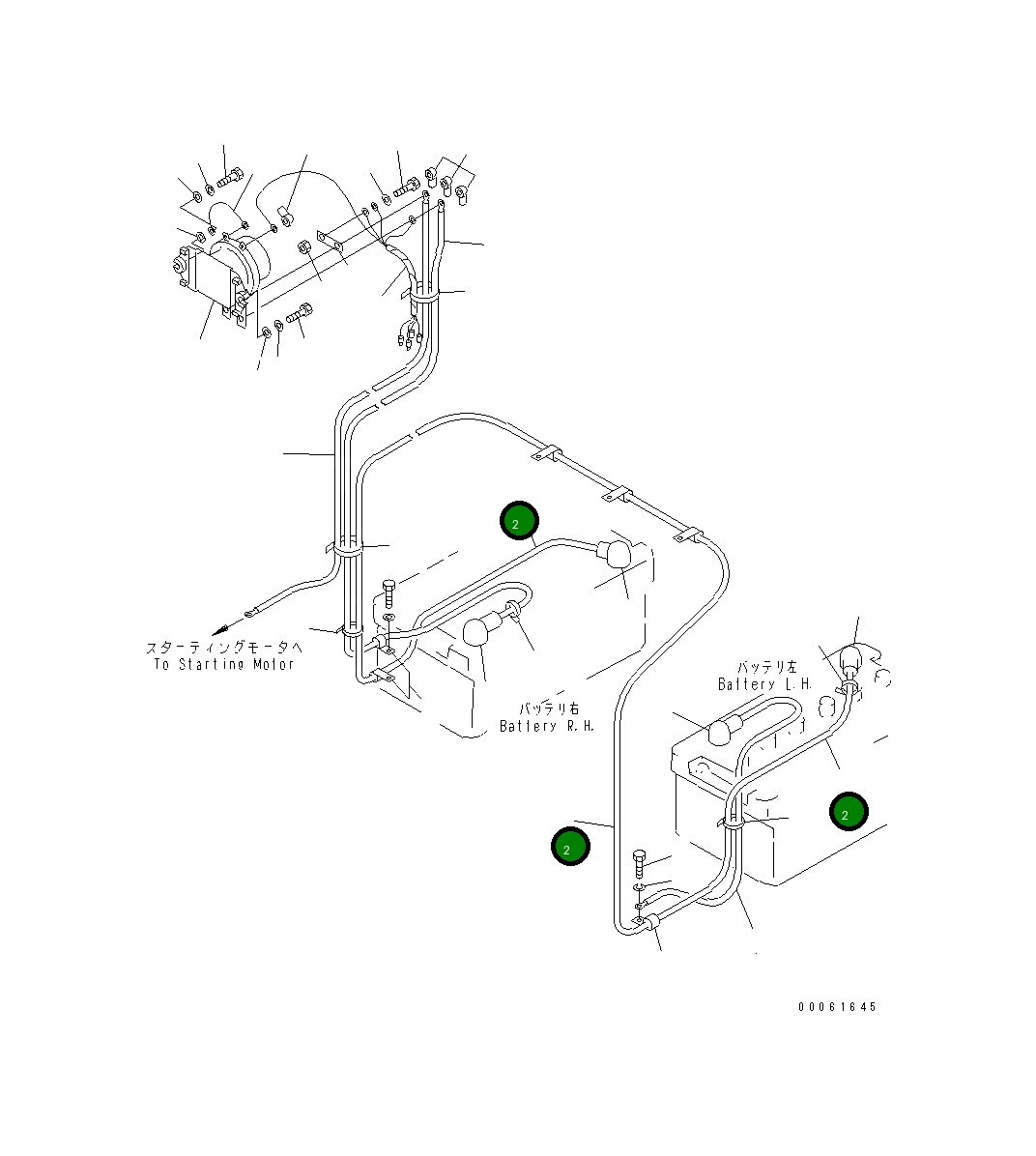 Провод 23A-06-11210 Komatsu