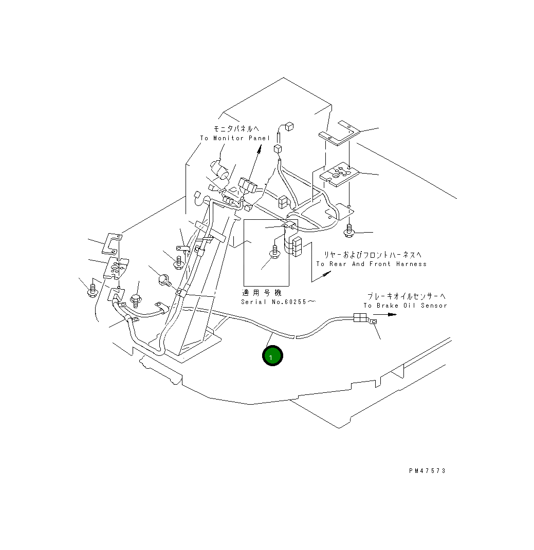 Жгут проводов 417-06-22261 Komatsu