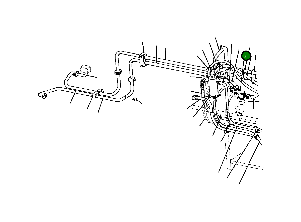 Блок, адаптер 1136 684 C2 Komatsu