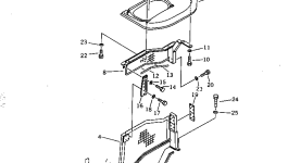 Защитный кожух 21U-54-25511 Komatsu