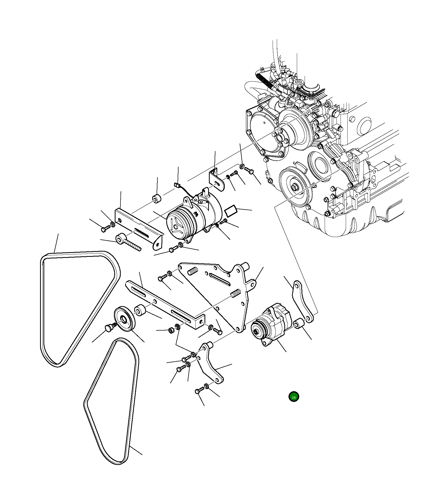 Генератор YM119626-77210 Komatsu