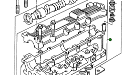 Головка блока цилиндров 4918076M91 Komatsu