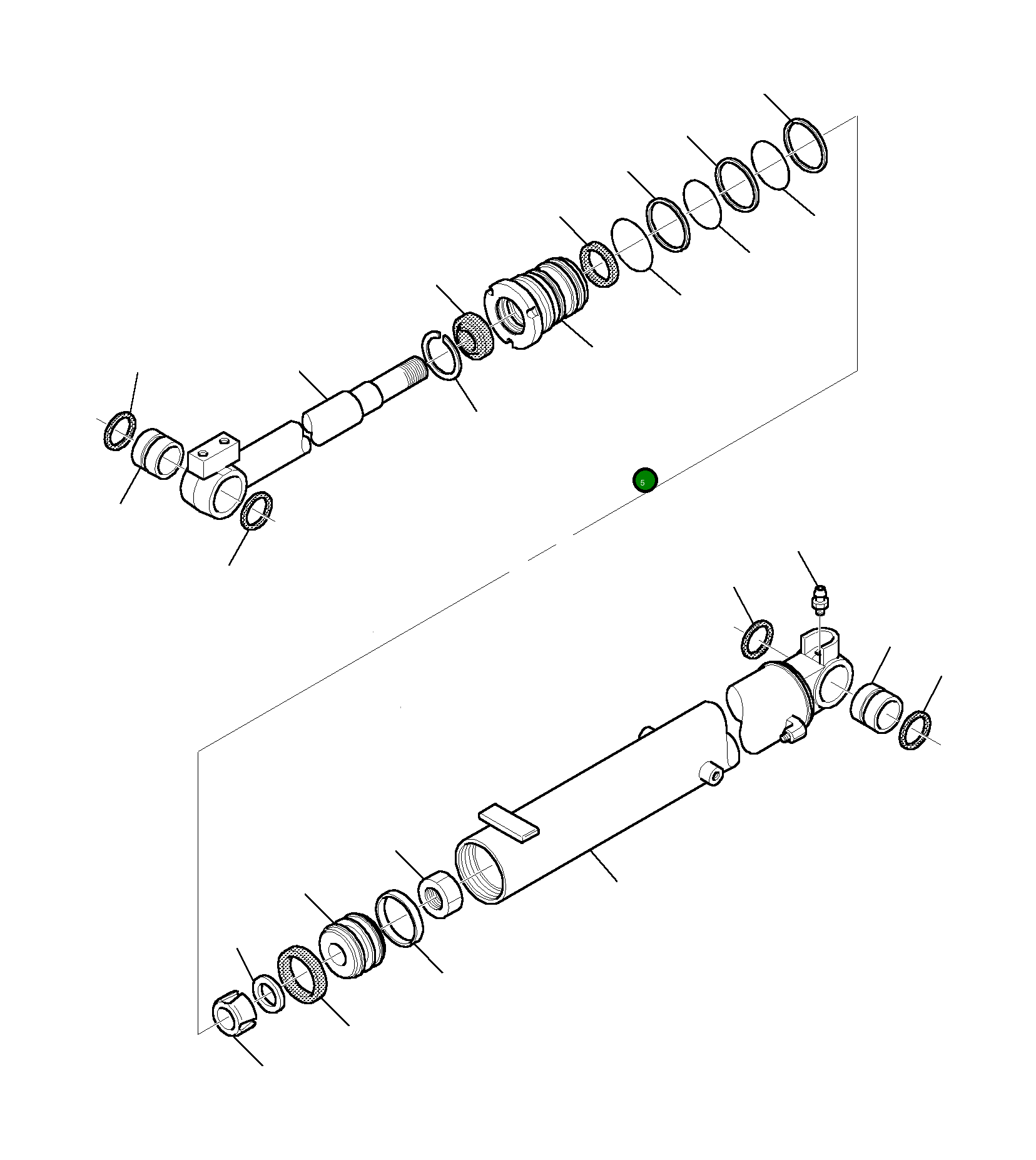 Головка блока цилиндров 3F1087619 Komatsu