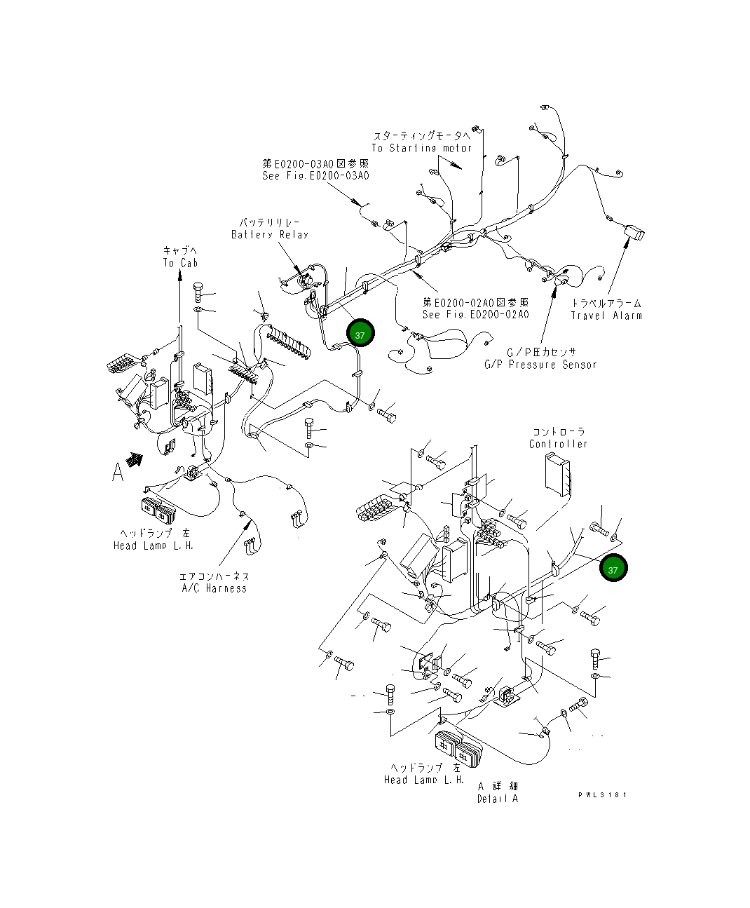 Жгут проводов 21T-06-67240 Komatsu
