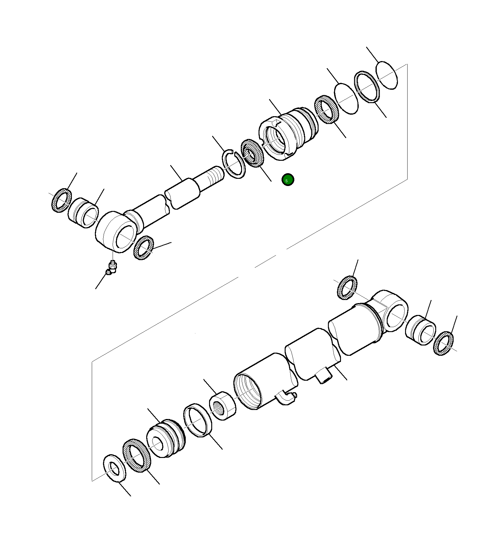 Головка блока цилиндров 3F2093604 Komatsu