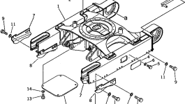 Защитный кожух 20S-30-21160 Komatsu