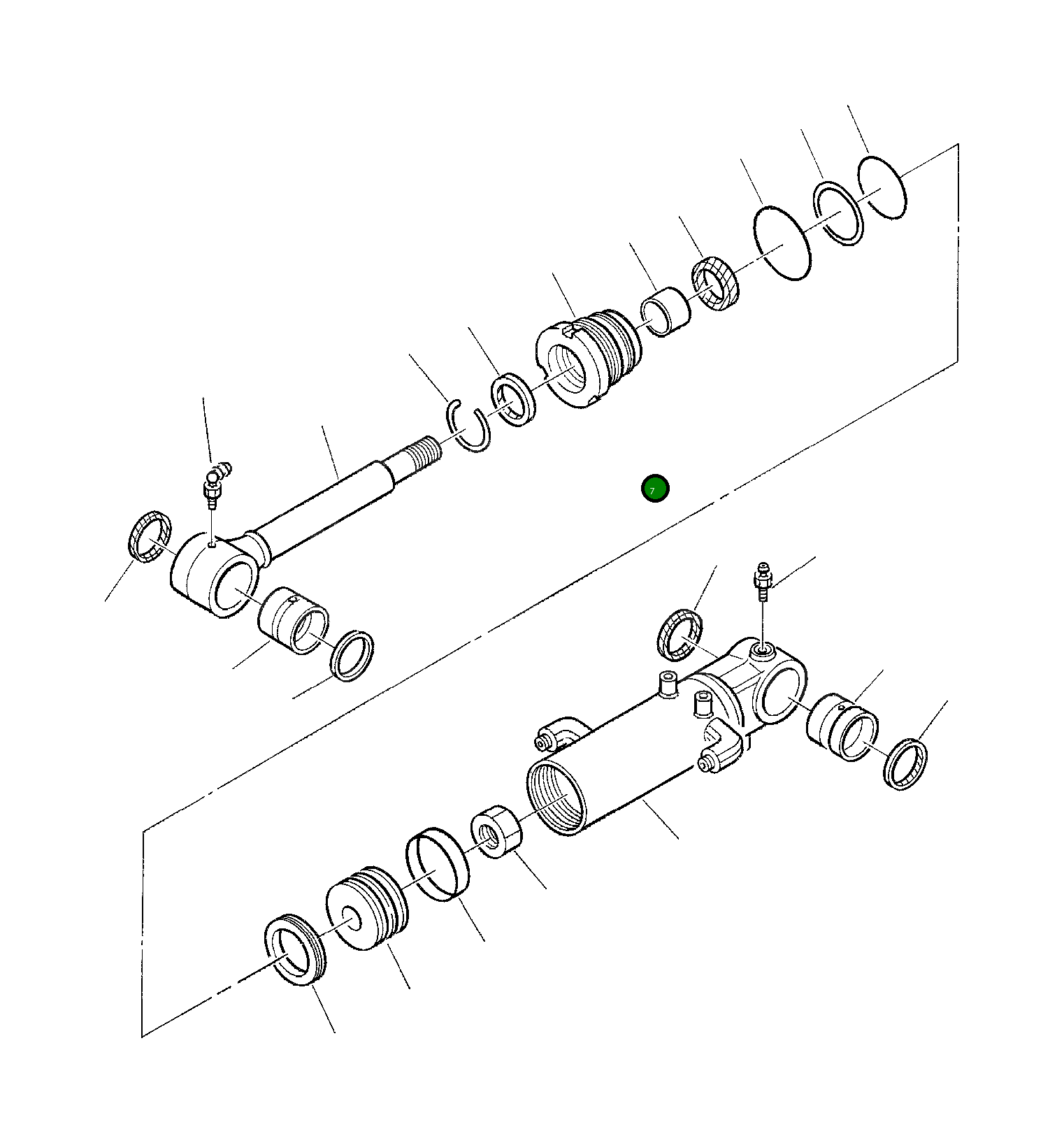 Головка блока цилиндров 3F45A7603 Komatsu