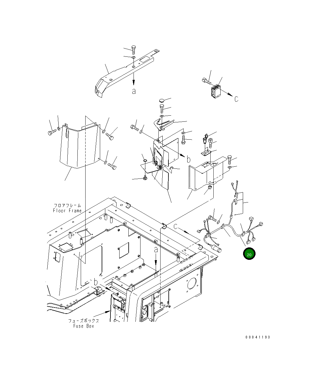 Жгут проводов 198-06-71331 Komatsu