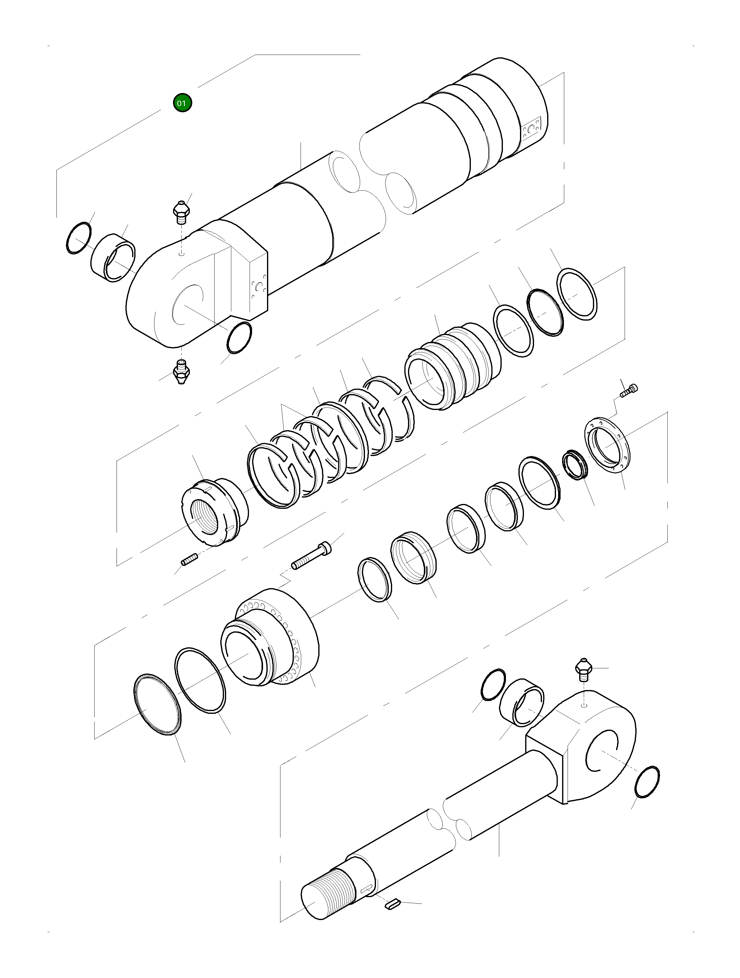 Гидроцилиндр 982 235 40 Komatsu